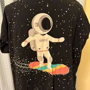 Astronaut Graphic Black Tee